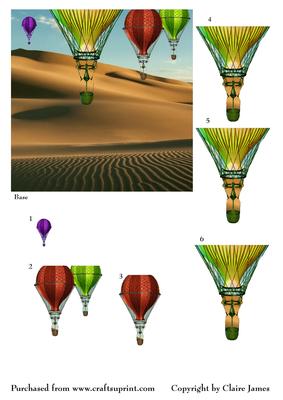 The Desert Hot Air Balloon Flight + Decopage