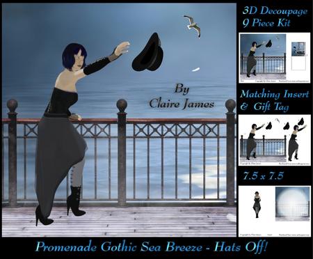 Promenade Gothic Sea Breeze - Hats Off! 7.5