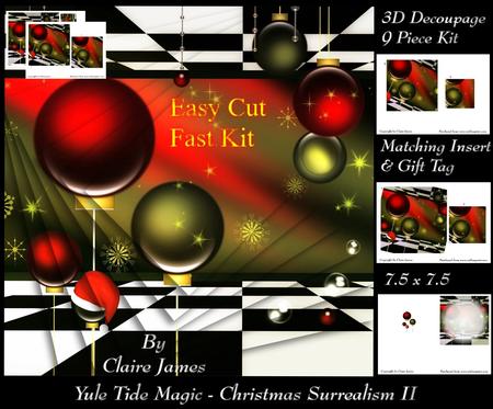 Yule Tide Magic - Surreal Christmas Spiral Pyrimage +tag+ins