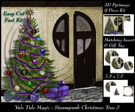 Yule Tide Magic - Steampunk Christmas Tree Pyrimage 3 Kit +