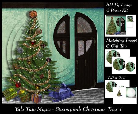Yule Tide Magic - Steampunk Christmas Tree Pyrimage 4 +