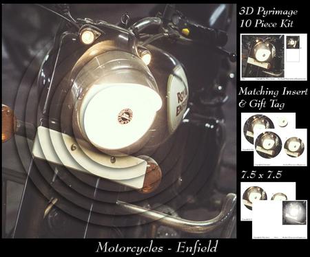 Motorcycle Petrol Heads - Enfield Pyrimage +insert & Tag