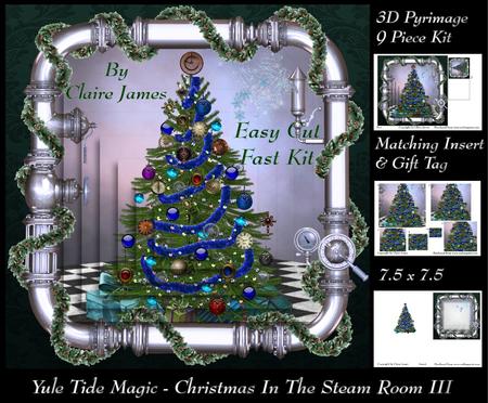 Yule Tide Magic - the Steam Room at Christmas 3 + Insert & T