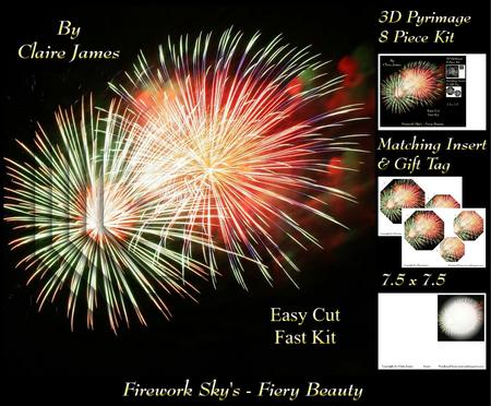 Firework Skys - Fiery Beauty Pyrimage/pyramid + Insert & Tag