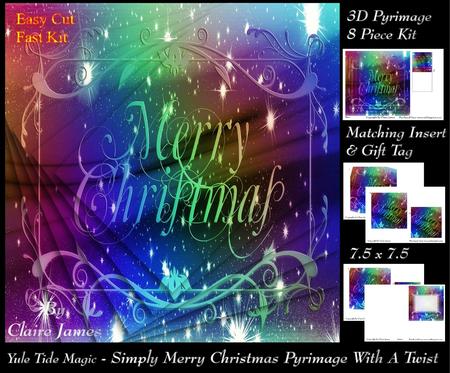 Yule Tide Magic-simply Merry Christmas Twisted Pyrimage Tag+