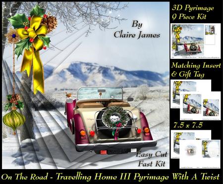 On the Road-morris Travelling Home 3 Pyrimage/pyramid Twist + Insert & Tag