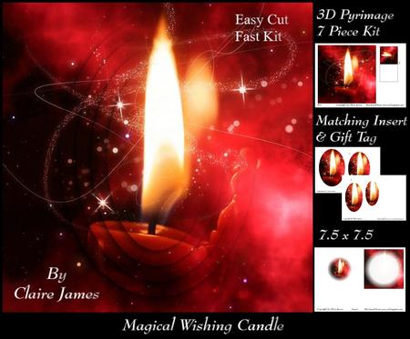 Magical Wishing Candle - Send Someone a Wish + Insert & Tag