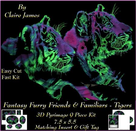 Fantasy Furry Friends & Familiars - Beautiful Tigers + Tag +