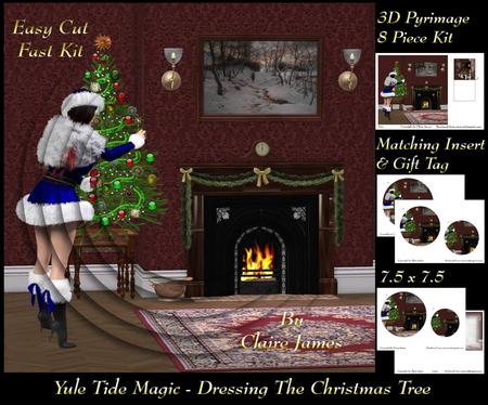 Yule Tide Magic - Dressing the Christmas Tree 2 Pyrimage Tag