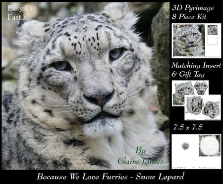 Because We Love Furries - Snow Lepard + Insert & Tag