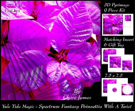 Yule Tide Magic-gorgeous Fantasy Poinsettia Pyrimage Twist+