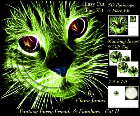 Because We Love Furrys - Electric Fantasy Cat 2 + Insert+tag