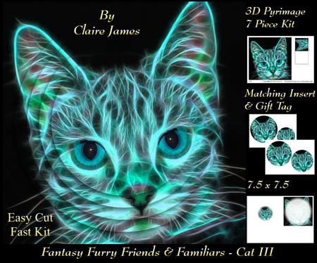 Because We Love Furrys - Electric Fantasy Cat 3 + Insert+tag