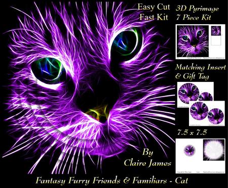 Because We Love Furrys - Electric Fantasy Cat + Insert+tag