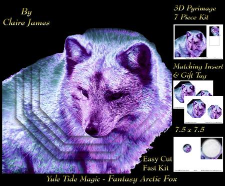 Because We Love Furrys - Electric Fantasy Arctic Fox + Tag +