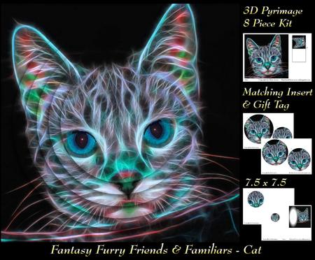 Fantasy Furry Friends & Familiars-electric Fantasy Cat +tag+
