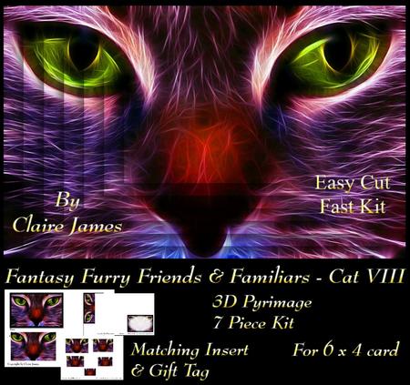 Fantasy Furry Friends & Familiars-electric Fantasy Cat8 Tag+