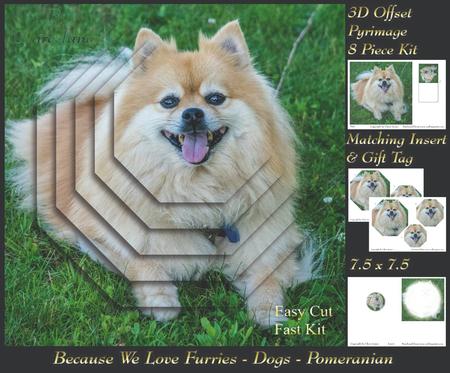 Furry Friends & Familiars - Dogs - Pomeranian 2 Insert+tag
