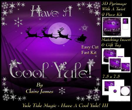 Yule Tide Magic-have a Cool Yule 3 Twisted Pyrimage Tag+