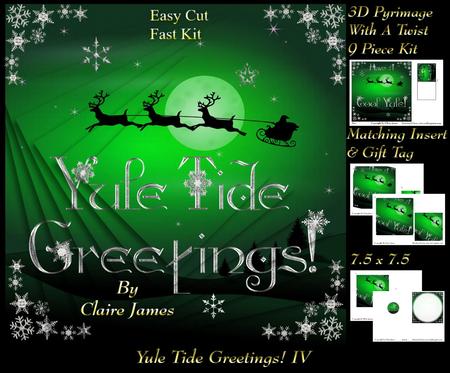 Simply Yule Tide Greetings! 4 Twisted Pyrimage +insert & Tag