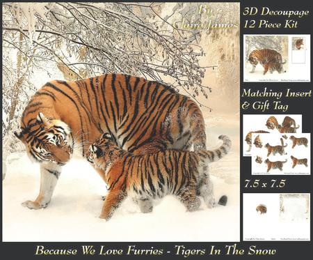 Because We Love Furries - Gorgeous Tigers in the Snow + Tag+