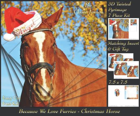 Because We Love Furries - Christmas Horse + Insert & Tag