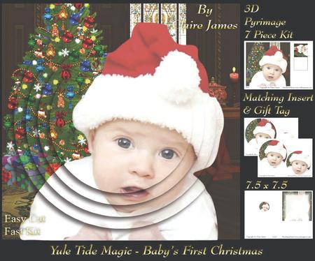 Yule Tide Magic - Babys First Christmas + Insert & Tag