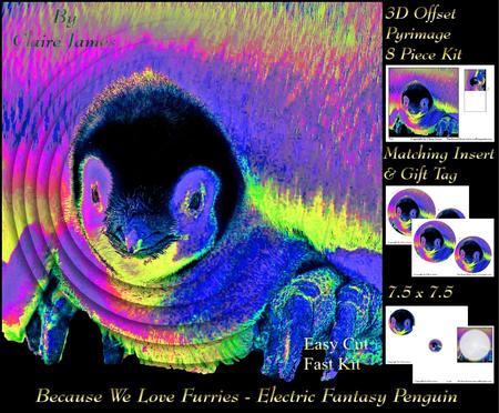 Because We Love Furrys - Fantasy Spectrum Penguin Insert+tag