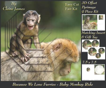 Because We Love Furries - Baby Monkey Ride + Insert & Tag