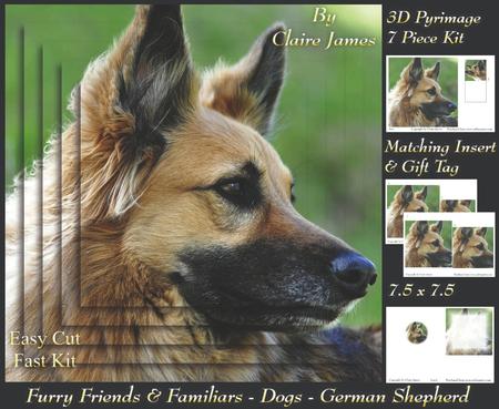 Furry Friends & Familiars - Dogs - German Shepherd 2 + Tag +