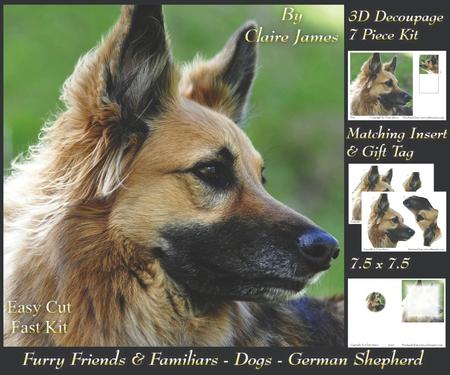 Furry Friends & Familiars - Dogs - German Shepherd 2 + Tag +