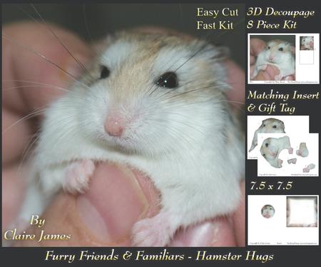 Furry Friends & Familiars - Hamster Hugs + Insert & Tag