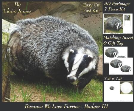 Because We Love Furries - Badger 3 + Insert & Tag