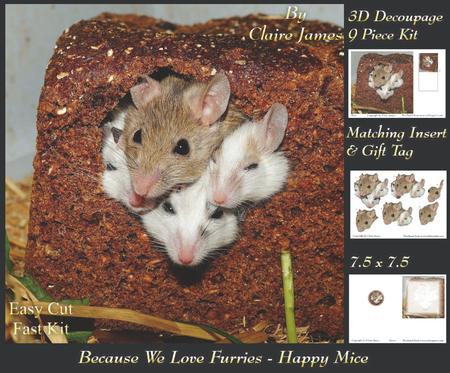 Because We Love Furries - Happy Pet Mice + Insert & Tag