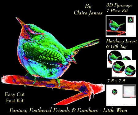 Fantasy Spectrum Feathered Friends - Beautiful Wren 2 +tag