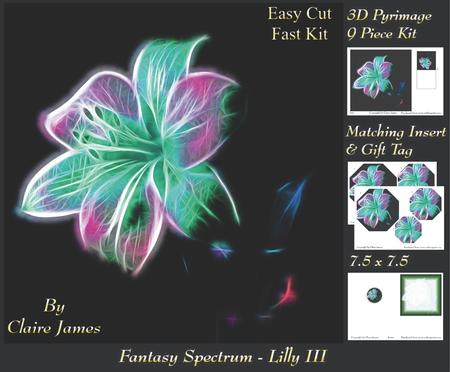 Fantasy Spectrum - Floral - Gorgeous Lilly 3 + Insert & Tag