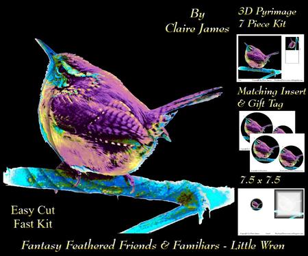 Fantasy Spectrum Feathered Friends - Beautiful Wren +tag