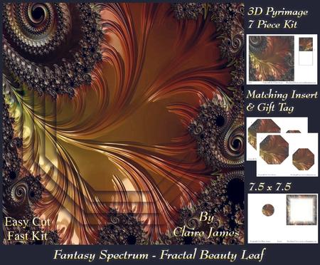 Fantasy Spectrum - Fractal Beauty Metallic Leaf + Insert+tag