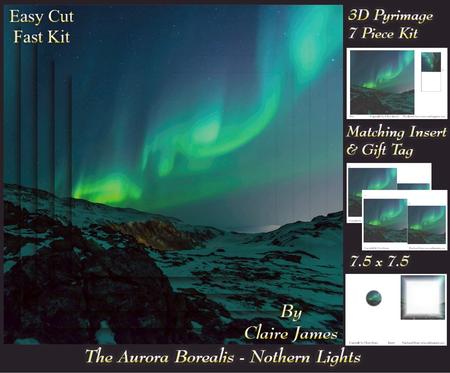 The Aurora Borealis - Nothern Lights + Insert & Tag