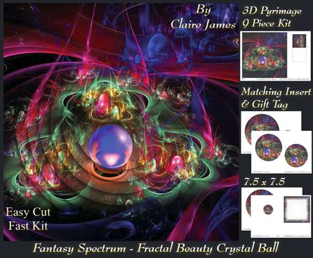 Fantasy Spectrum - Fractal Beauty Crystal Ball + Tag +