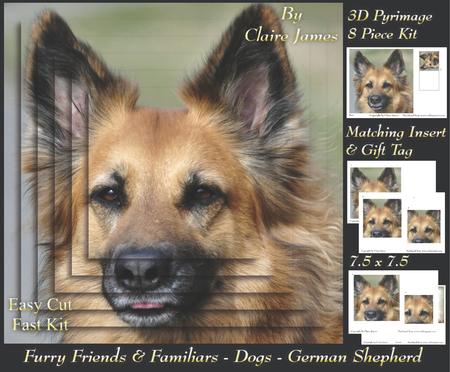 Furry Friends & Familiars - Dogs - German Shepherd 3 + Tag +