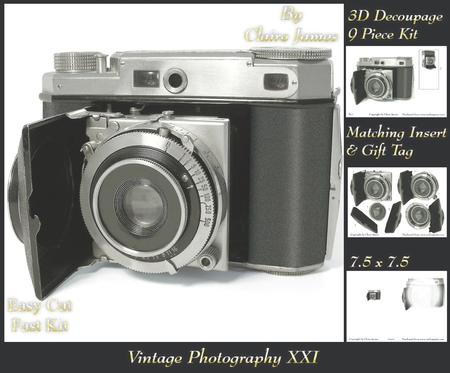 Photography - Vintage Camera 11 + Insert & Tag