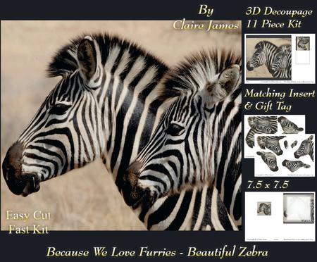 Because We Love Furries - Beautiful Zebras + Insert & Tag