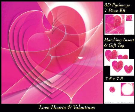 Love Hearts & Valentines - Hearts 8 + Insert & Tag