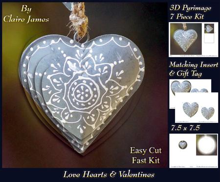 Love Hearts & Valentines - Hearts 9 + Insert & Tag