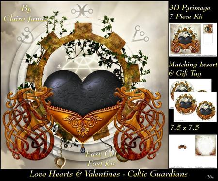 Love Hearts & Valentines - Hearts 26a Celtic Guardians +tag+