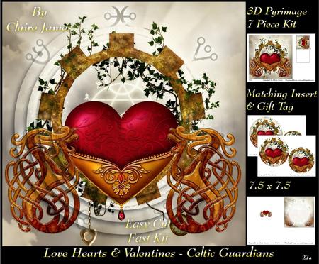 Love Hearts & Valentines - Hearts 27a Celtic Guardians +tag+
