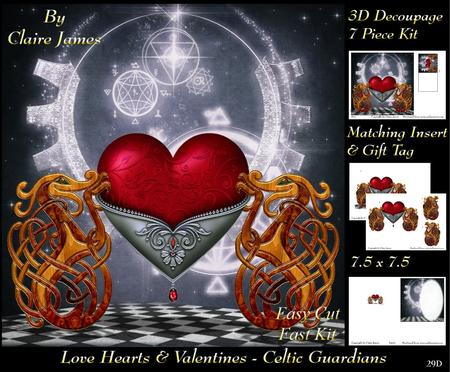 Love Hearts & Valentines - Hearts 29 + Insert & Tag
