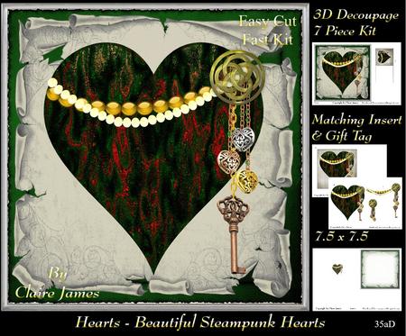 Love Hearts & Valentines - Hearts 35a + Insert & Tag