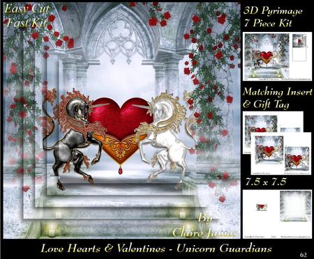 Love Hearts & Valentines - Heart Unicorn Guardians 62 +tag+